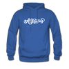 Arkansas Hoodie - Hand Lettered Unisex Arkansas Hooded Sweatshirt - royal blue