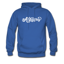 Arkansas Hoodie - Hand Lettered Unisex Arkansas Hooded Sweatshirt - royal blue