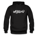 Arkansas Hoodie - Hand Lettered Unisex Arkansas Hooded Sweatshirt - black