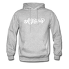 Arkansas Hoodie - Hand Lettered Unisex Arkansas Hooded Sweatshirt - heather gray