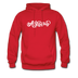 Arkansas Hoodie - Hand Lettered Unisex Arkansas Hooded Sweatshirt - red
