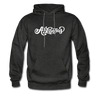 Arkansas Hoodie - Hand Lettered Unisex Arkansas Hooded Sweatshirt - charcoal gray