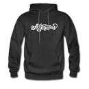 Arkansas Hoodie - Hand Lettered Unisex Arkansas Hooded Sweatshirt - charcoal gray