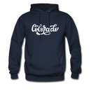Colorado Hoodie - Hand Lettered Unisex Colorado Hooded Sweatshirt - navy