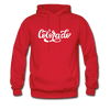 Colorado Hoodie - Hand Lettered Unisex Colorado Hooded Sweatshirt - red