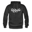 Colorado Hoodie - Hand Lettered Unisex Colorado Hooded Sweatshirt - charcoal gray