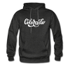 Colorado Hoodie - Hand Lettered Unisex Colorado Hooded Sweatshirt - charcoal gray