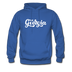 Georgia Hoodie - Hand Lettered Unisex Georgia Hooded Sweatshirt - royal blue
