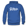 Georgia Hoodie - Hand Lettered Unisex Georgia Hooded Sweatshirt - royal blue