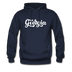 Georgia Hoodie - Hand Lettered Unisex Georgia Hooded Sweatshirt - navy