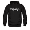 Delaware Hoodie - Hand Lettered Unisex Delaware Hooded Sweatshirt - black