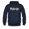 Delaware Hoodie - Hand Lettered Unisex Delaware Hooded Sweatshirt - navy