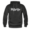 Delaware Hoodie - Hand Lettered Unisex Delaware Hooded Sweatshirt - charcoal gray