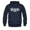 Florida Hoodie - Hand Lettered Unisex Florida Hooded Sweatshirt - navy