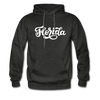 Florida Hoodie - Hand Lettered Unisex Florida Hooded Sweatshirt - charcoal gray