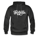 Florida Hoodie - Hand Lettered Unisex Florida Hooded Sweatshirt - charcoal gray