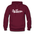 Indiana Hoodie - Hand Lettered Unisex Indiana Hooded Sweatshirt - burgundy