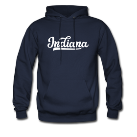 Indiana Hoodie - Hand Lettered Unisex Indiana Hooded Sweatshirt