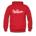 Indiana Hoodie - Hand Lettered Unisex Indiana Hooded Sweatshirt - red