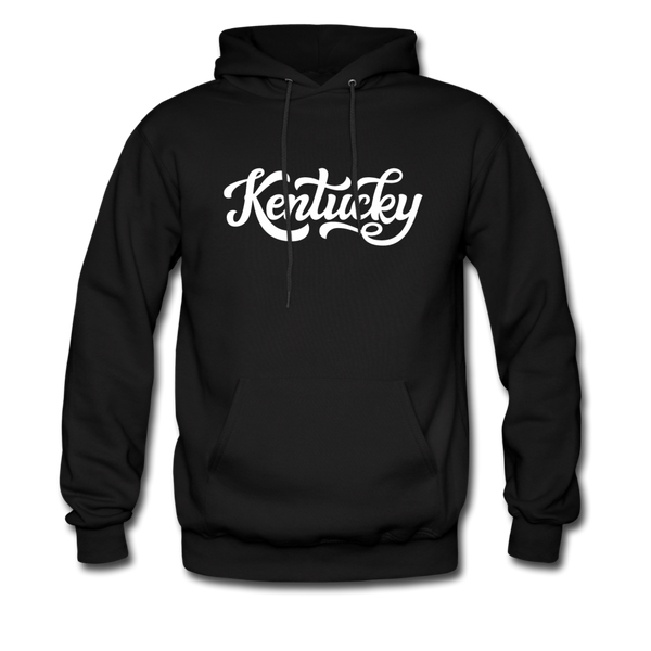 Kentucky Hoodie - Hand Lettered Unisex Kentucky Hooded Sweatshirt - black