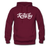 Kentucky Hoodie - Hand Lettered Unisex Kentucky Hooded Sweatshirt - burgundy
