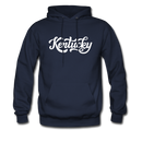 Kentucky Hoodie - Hand Lettered Unisex Kentucky Hooded Sweatshirt - navy