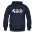 Kentucky Hoodie - Hand Lettered Unisex Kentucky Hooded Sweatshirt - navy
