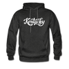Kentucky Hoodie - Hand Lettered Unisex Kentucky Hooded Sweatshirt - charcoal gray