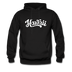 Hawaii Hoodie - Hand Lettered Unisex Hawaii Hooded Sweatshirt - black