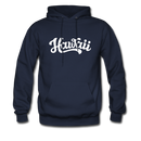 Hawaii Hoodie - Hand Lettered Unisex Hawaii Hooded Sweatshirt - navy