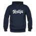 Hawaii Hoodie - Hand Lettered Unisex Hawaii Hooded Sweatshirt - navy