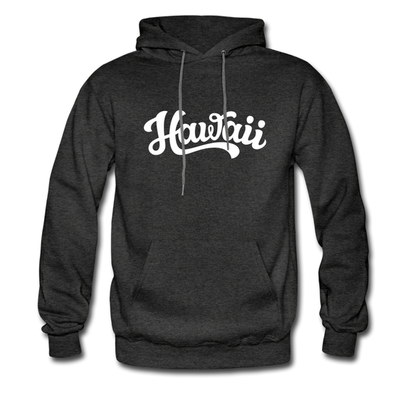Hawaii Hoodie - Hand Lettered Unisex Hawaii Hooded Sweatshirt - charcoal gray
