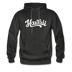 Hawaii Hoodie - Hand Lettered Unisex Hawaii Hooded Sweatshirt - charcoal gray