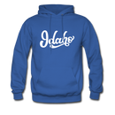 Idaho Hoodie - Hand Lettered Unisex Idaho Hooded Sweatshirt - royal blue