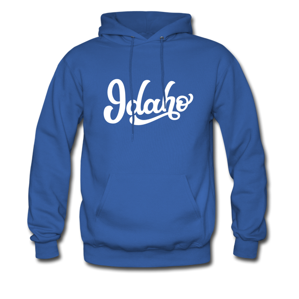 Idaho Hoodie - Hand Lettered Unisex Idaho Hooded Sweatshirt - royal blue