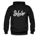 Idaho Hoodie - Hand Lettered Unisex Idaho Hooded Sweatshirt - black