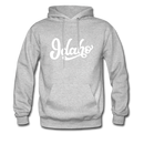 Idaho Hoodie - Hand Lettered Unisex Idaho Hooded Sweatshirt - heather gray