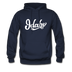 Idaho Hoodie - Hand Lettered Unisex Idaho Hooded Sweatshirt - navy