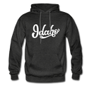 Idaho Hoodie - Hand Lettered Unisex Idaho Hooded Sweatshirt - charcoal gray