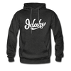 Idaho Hoodie - Hand Lettered Unisex Idaho Hooded Sweatshirt - charcoal gray