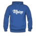 Maine Hoodie - Hand Lettered Unisex Maine Hooded Sweatshirt - royal blue
