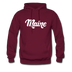 Maine Hoodie - Hand Lettered Unisex Maine Hooded Sweatshirt - burgundy