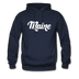 Maine Hoodie - Hand Lettered Unisex Maine Hooded Sweatshirt - navy