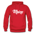 Maine Hoodie - Hand Lettered Unisex Maine Hooded Sweatshirt - red