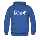Illinois Hoodie - Hand Lettered Unisex Illinois Hooded Sweatshirt - royal blue