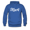 Illinois Hoodie - Hand Lettered Unisex Illinois Hooded Sweatshirt - royal blue