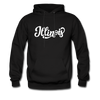 Illinois Hoodie - Hand Lettered Unisex Illinois Hooded Sweatshirt - black
