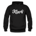 Illinois Hoodie - Hand Lettered Unisex Illinois Hooded Sweatshirt - black