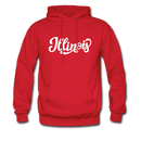 Illinois Hoodie - Hand Lettered Unisex Illinois Hooded Sweatshirt - red