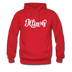 Illinois Hoodie - Hand Lettered Unisex Illinois Hooded Sweatshirt - red
